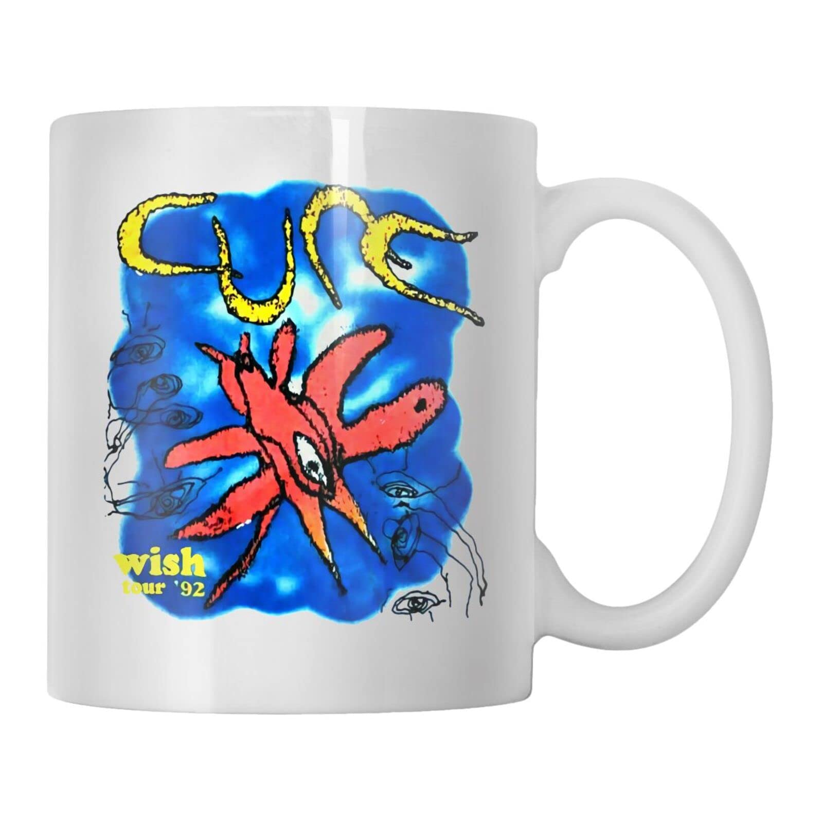 VOLTX DESIGN - Printed The Cure Wish Tour 1992 Reprint Ceramic Coffee Mug (330ml)