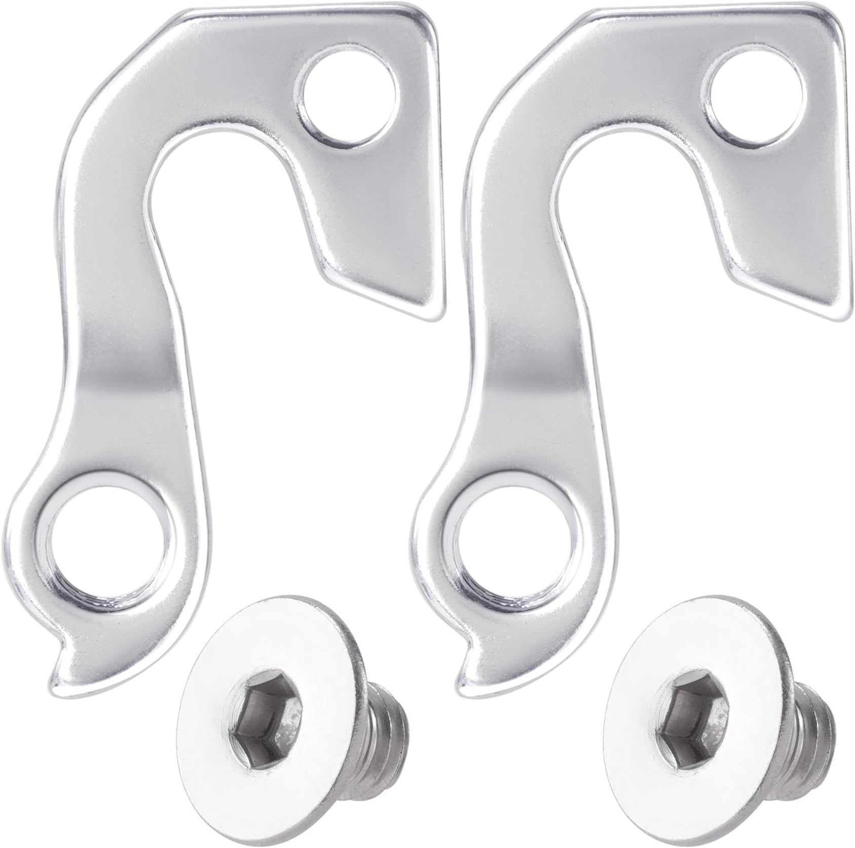 CustomyLife2 Sets Derailleur Hanger, Aluminum Alloy Rear Derailleur Hanger Replacement Part for GT, Aggressor, Avalanche, KHS, Timberline, Kestrel, Kettler Mountain Bikes, Road Bicycles, and MTBs