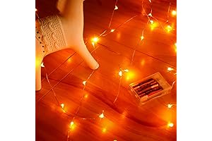 Fairy Lights Battery Operated 1 Pack Orange Light