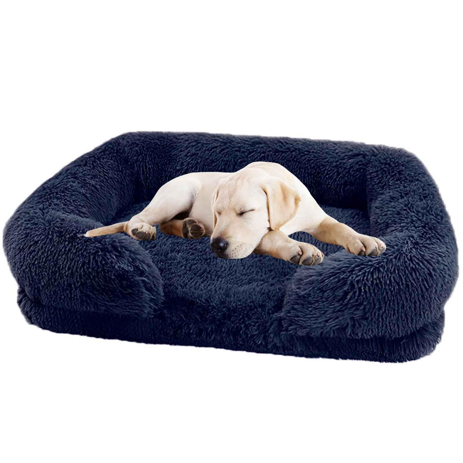 Cama ortopédica de Espuma viscoelástica for Mascotas(Royal Blue,XL)