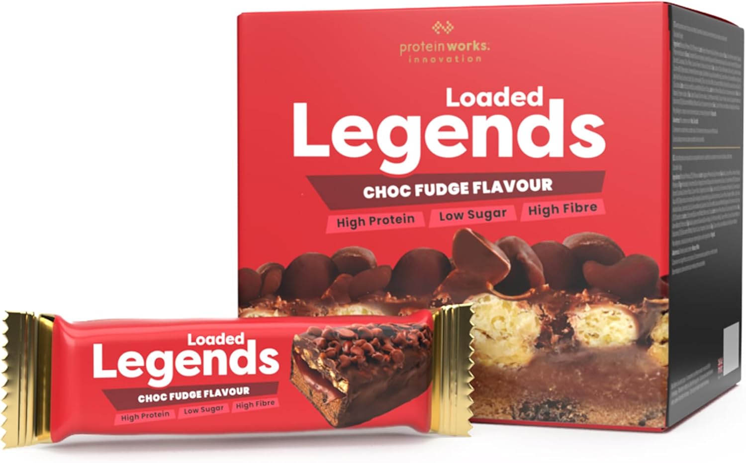 Protein Works Loaded Legend Bars 14g Protein 12 Pack x 47g Low