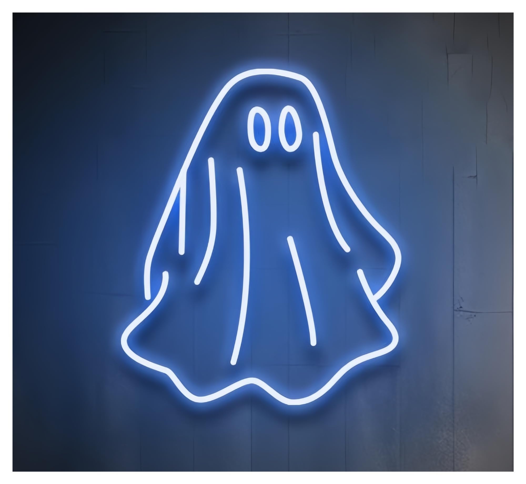 RONGCH Hanging Art Signs Ghost Neon Sign Gameroom Bedroom Bar Livingroom Birthday Party Wall Decoration Kidroom 45cm