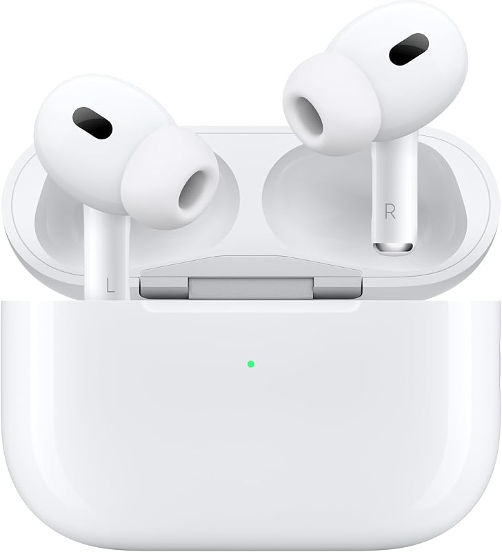 Apple AirPods Pro 2 Wireless Earbuds, Active Noise Cancellation, Hearing Aid Feature, Bluetooth Headphones, Transparency, Personalized Spatial Audio, High-Fidelity Sound, H2 Chip, USB-C Charging image 2