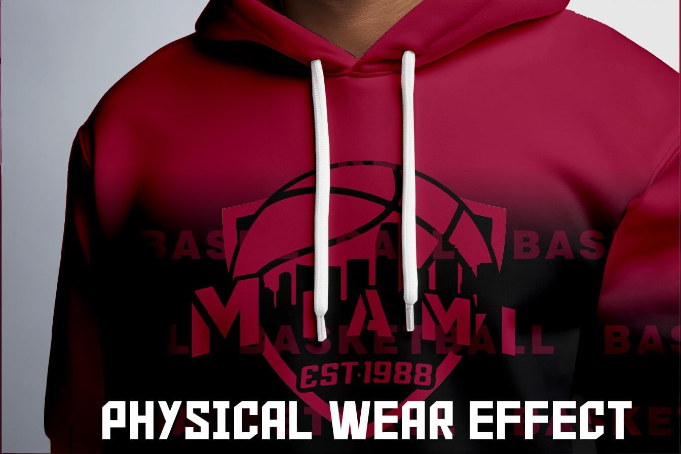 Custom Basketball Hoodie Personalized City Gradient Sweatshirt Customizable Apparel Design Name Number Gift for Fans