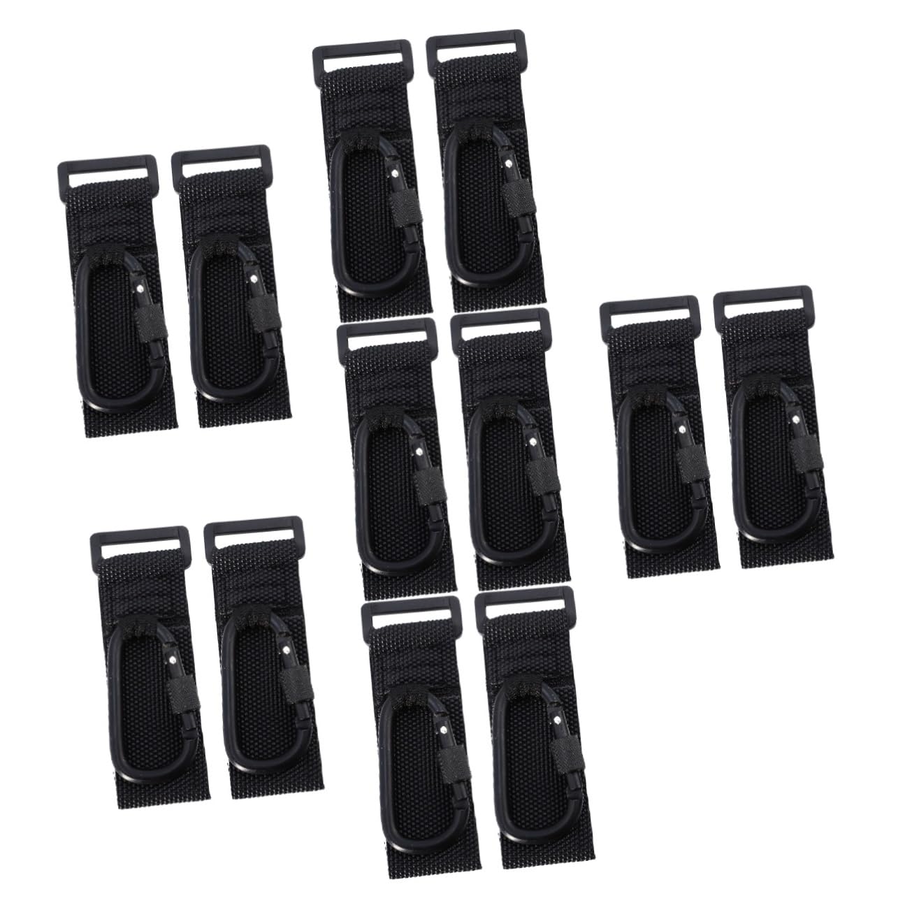 Yardwe 12 Pièces Crochets Poussette D Noir Antidérapants Supports Universels pour Sacs de Nursery Porte Jusquà Accessoires pour Poussettes et