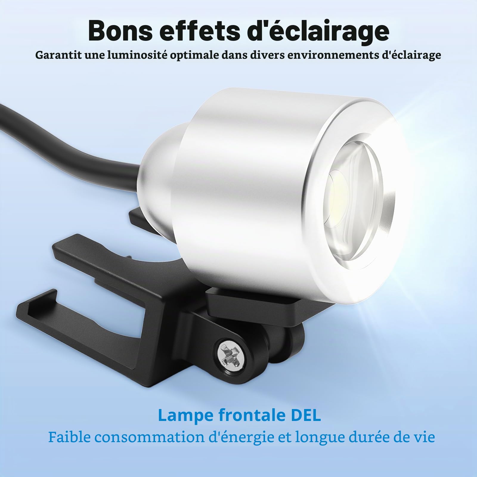 Loupe dentaire professionnelle à LED - Loupes chirurgicales - Loupes binoculaires - Loupe frontale - 3,5 x 420 mm