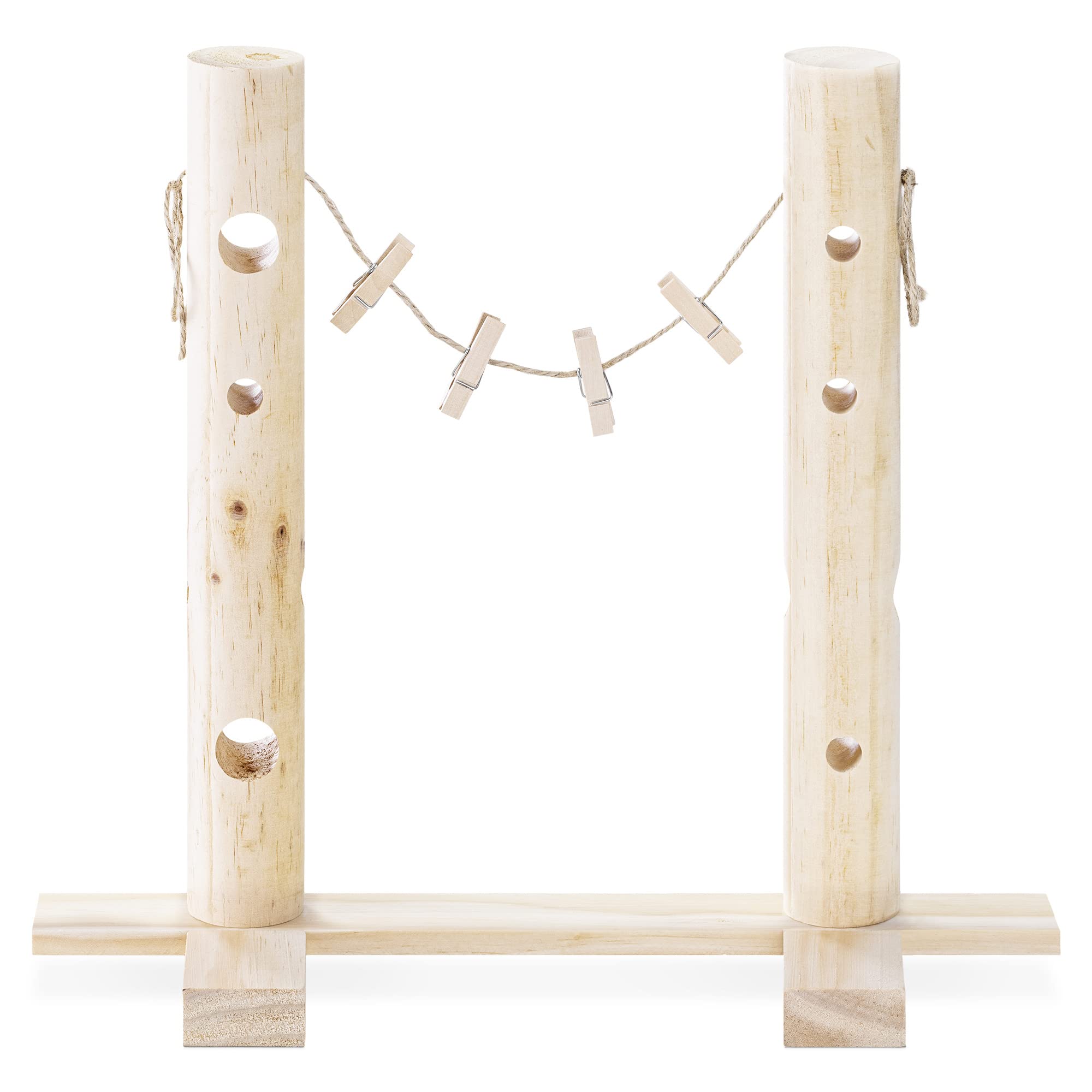 Navaris Mangeoire pour Lapin en Bois de pin 34 x 31 x 15 cm pour Rongeur Cochon d'Inde Chinchilla