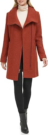 Walker Coat Kenneth Cole Asymmetrical Wool Coat Asymmetrical bouclé walker coat