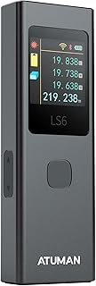 3 in 1 Laser Distance Meter with Visual Aligning Beam, Pythagorean, Area, Volume Angle Measure, 19 Measurement Modes and Automatic Calculation, Color Display, 131 Feet, iF Design Award 2024