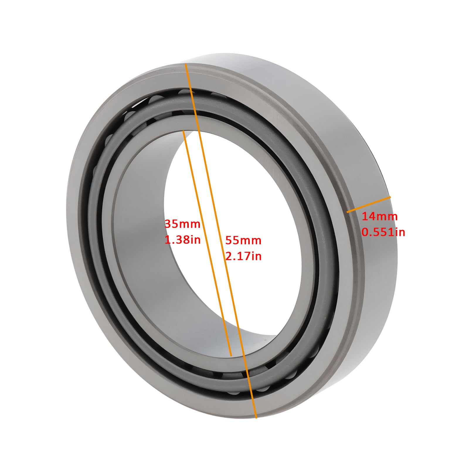 SG Store 2 Rodamientos de Rodillos Cónicos 32907 de 35x55x14mm Adecuados para Sistemas de Dirección de Motocicletas Bicicletas Vehículos Pequeños