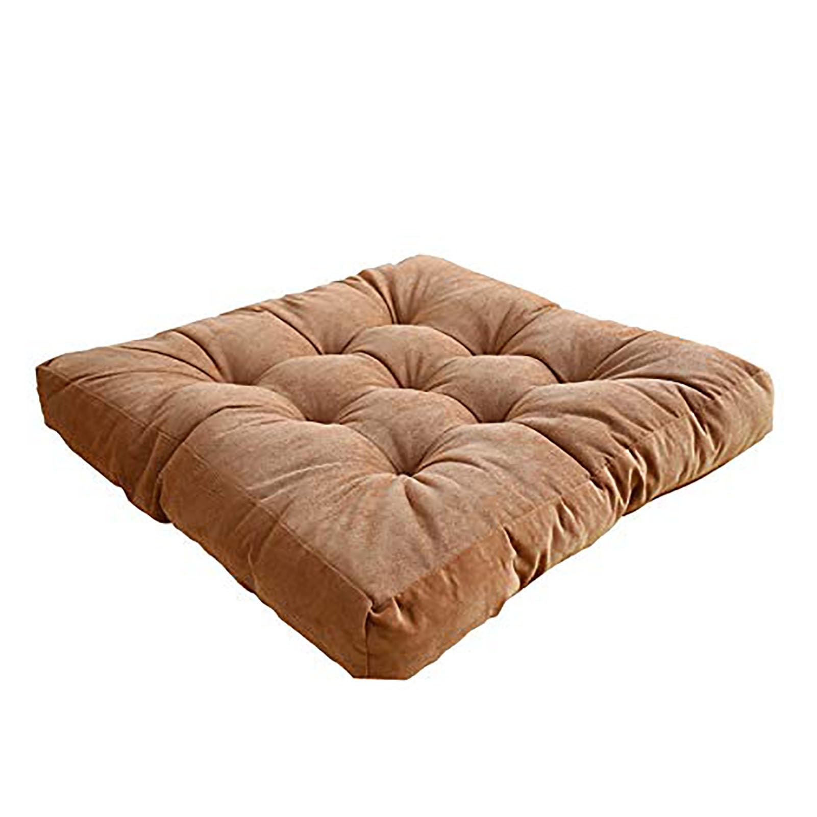 Coussin de chaise épais rembourré en velours côtelé doux pour assise