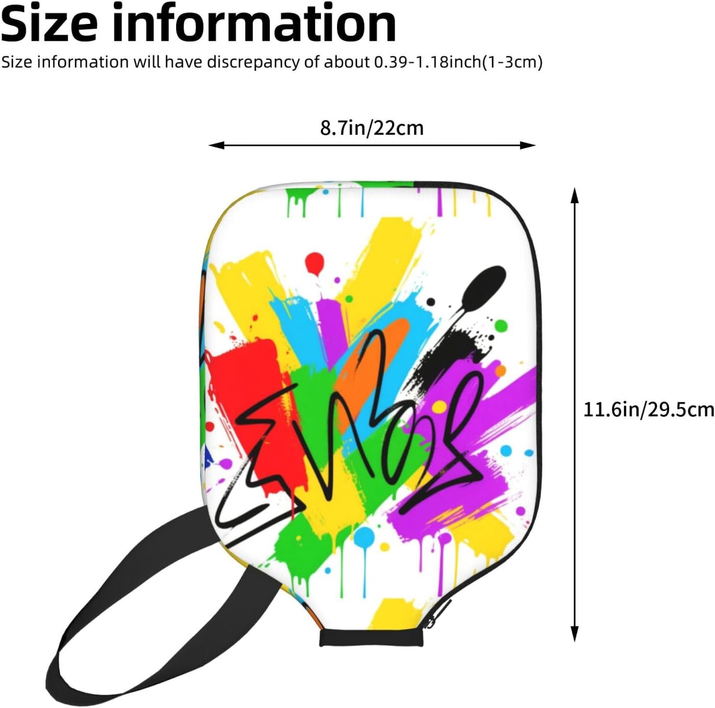 Portable Pickleball Paddle Cover Universal Fit Most Paddles image 5