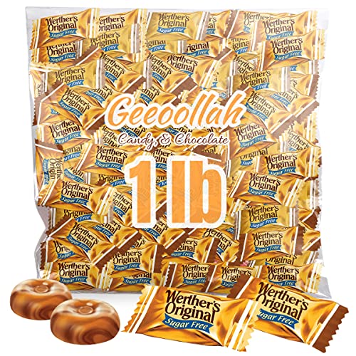 Werther's Original Hard Sugar Free Caramel Chocolate Candy, 1Lb Bulk Bags #TOP25
