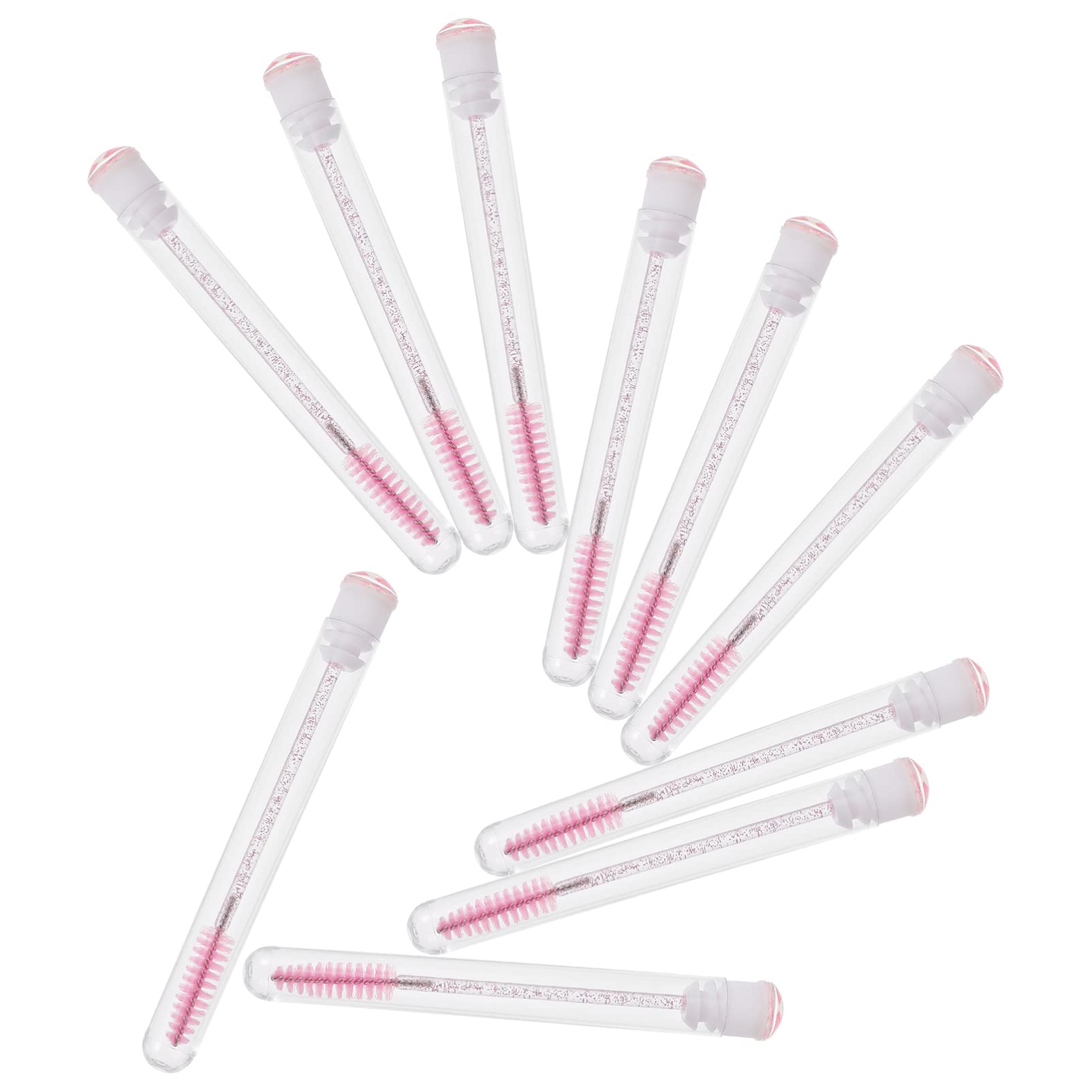 PartyKindom Disposable Mascara Eyelash Brushes 10pcs Set Women's Makeup Spoolies Easy to