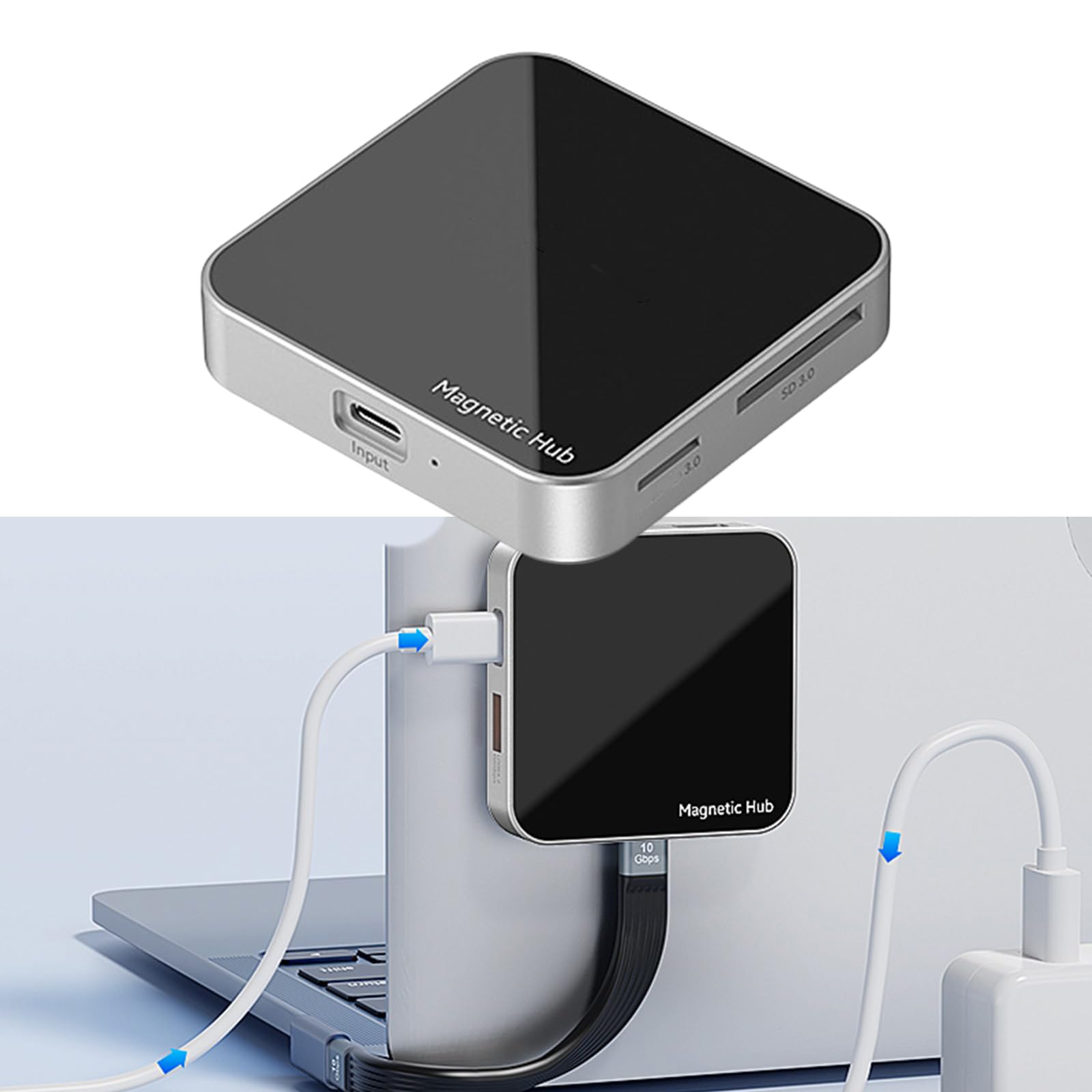 Stacja dokująca USB C USB3.2 10 Gb/s szybkie połączenie wielu urządzeń w domu lub 7/8 portów opcjonalne rozszerzenie laptopa
