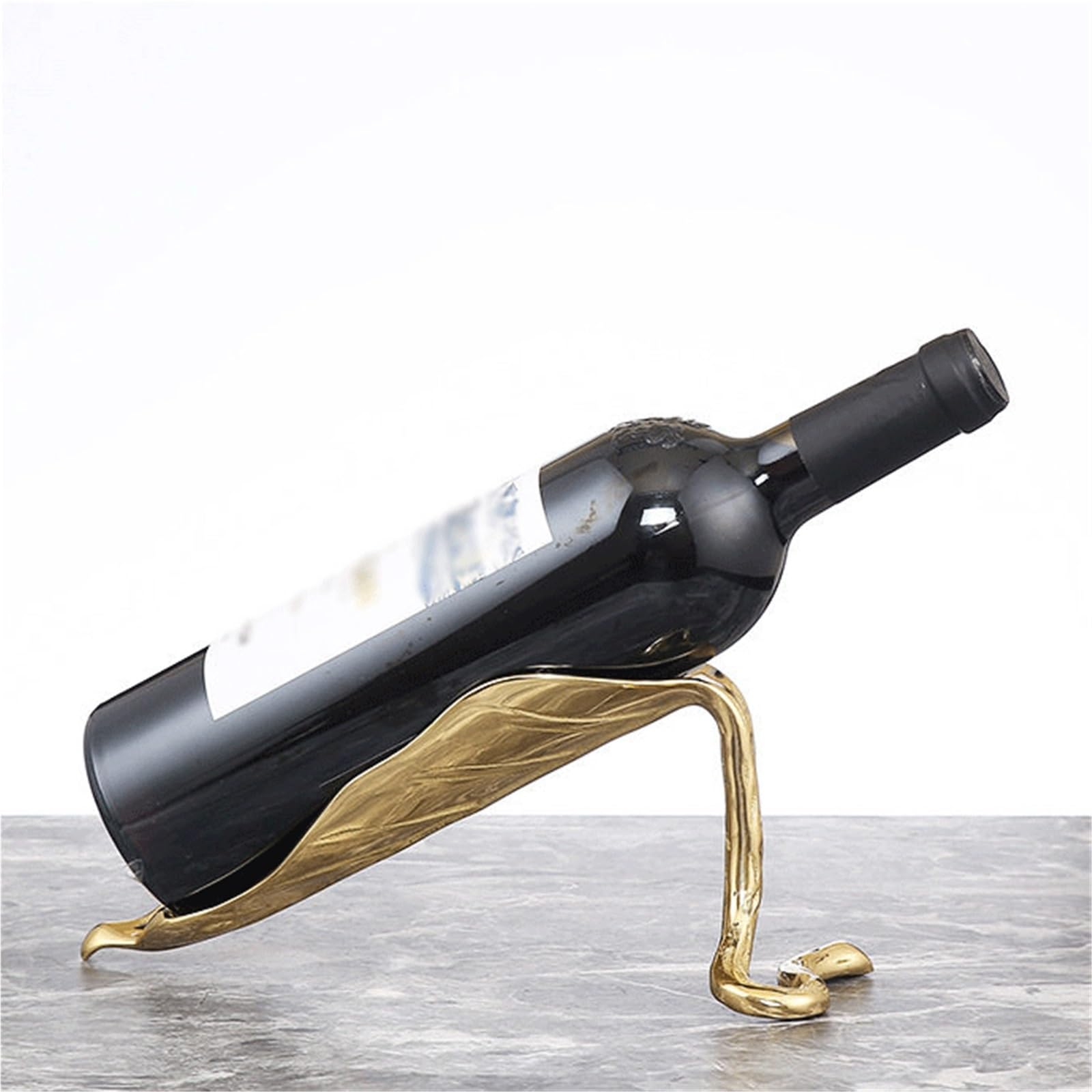 Porta Vini Portabottiglie in Ottone con portabottiglie Inclinato for Sala da Pranzo in Cucina