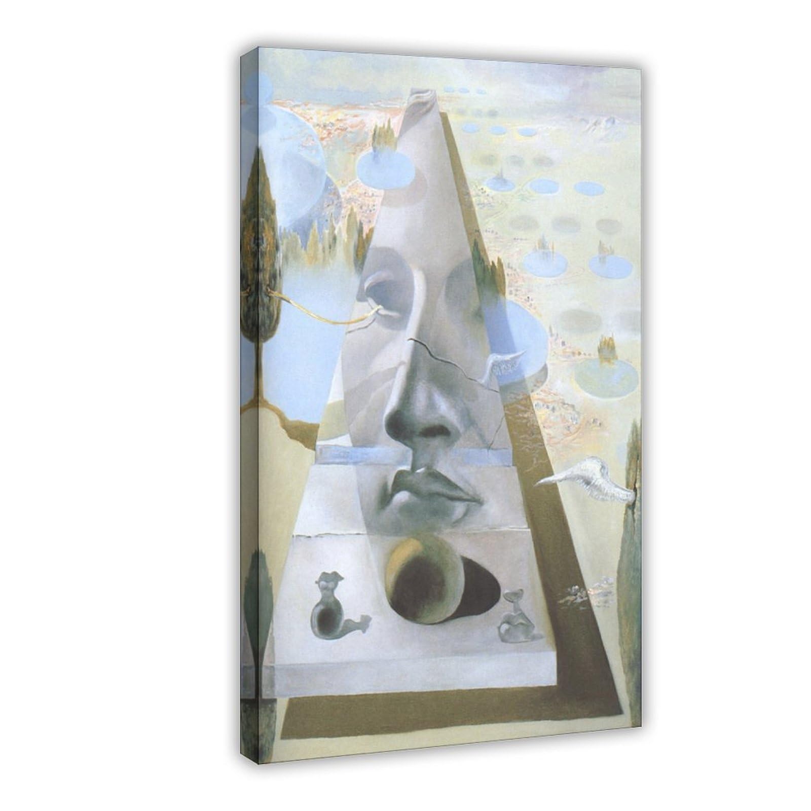 WCYB Apparition of The Visage of Aphrodite of Cnidos in A Landscape by Salvador Dali Prints Posters Canvas Deco Paintings Wall Art For Office Living Room F