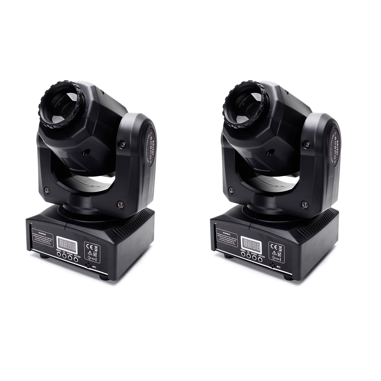 Moving Head Mini Bühnenlicht 60W LED RGBW Partylicht Bühnenlichter DMX512 10/12 Kanäle Lichteffekt für DJ Disco Party Lights Geburtstag party,Halloween,Hochzeit,Kinder Party,Weihnachten (60W-2pc)