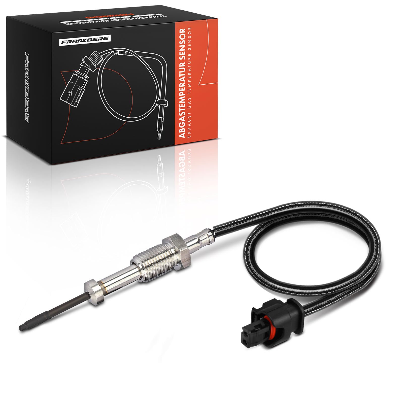 Frankberg Sensore temperatura gas di scarico 2-Poli Compatibile con Serie 1 F20 Serie 1 F21 2 Coupé F22 F87 3 Gran Turismo F34 Serie 3 E90 Serie 3 F30 F80 Serie 3 Touring F31 Replace# 13628509963