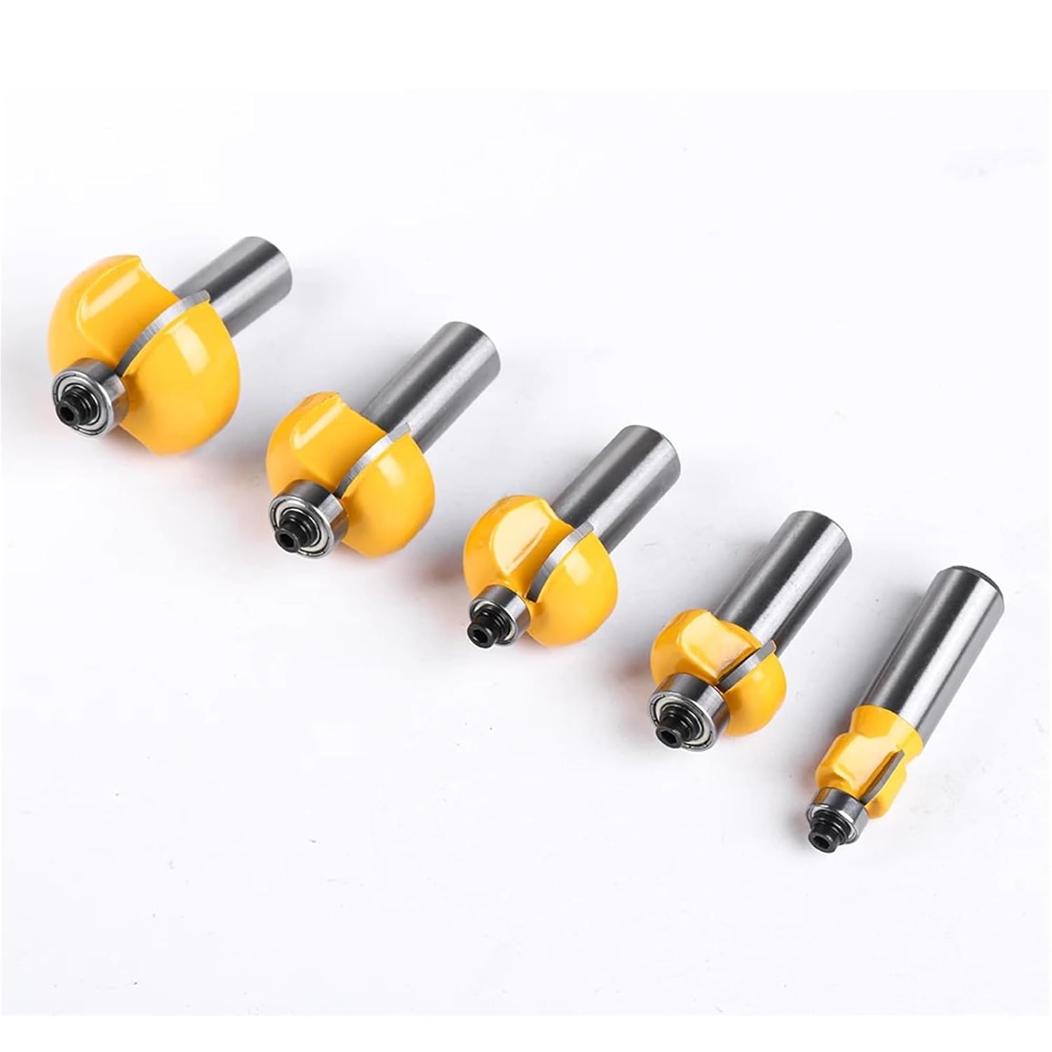 Cove Bit with Bearing 12mm 1/2inch Shank Dovetail Router Bit Cutter Wood Working 1Pcs(12.7X15.9mm)