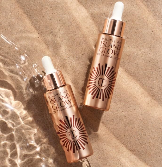 Charlotte Tilbury ORIGINAL | Beautiful Skin Island Glow Easy Tanning Drops - Gotas autobronceadoras | 30 mililitros | TAN - DEEP | by BELLA