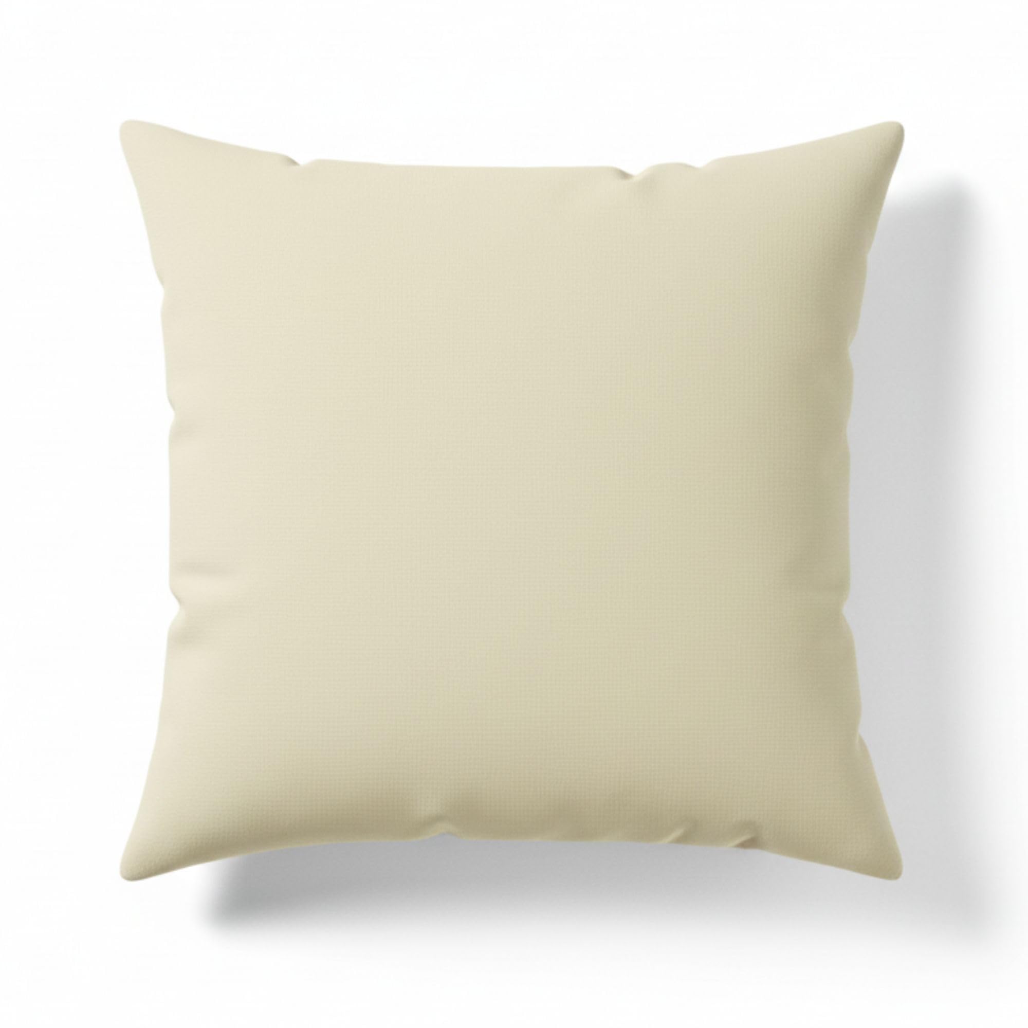 Crazypriceuk Cream Polycotton Euro Sham Cushion Cover – Soft Plain Large Pillowcase For Sofa, Bed & Stylish Home Decor ( - 26X26 Inch)