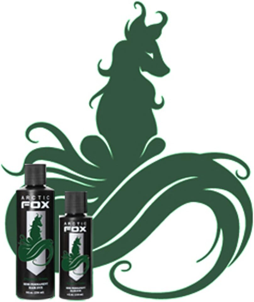 Arctic Fox Semi Permanent Hair Color Dye 4 Ounce (Phantom Green) by Arctic Fox