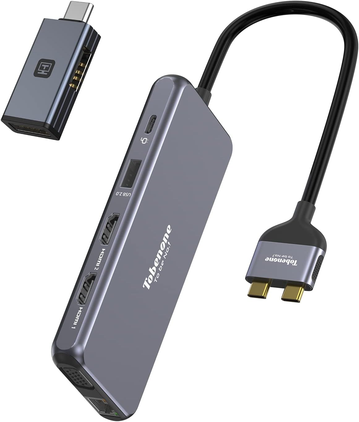 USB C Docking Station Dual Monitor for MacBook Pro/Air, USB