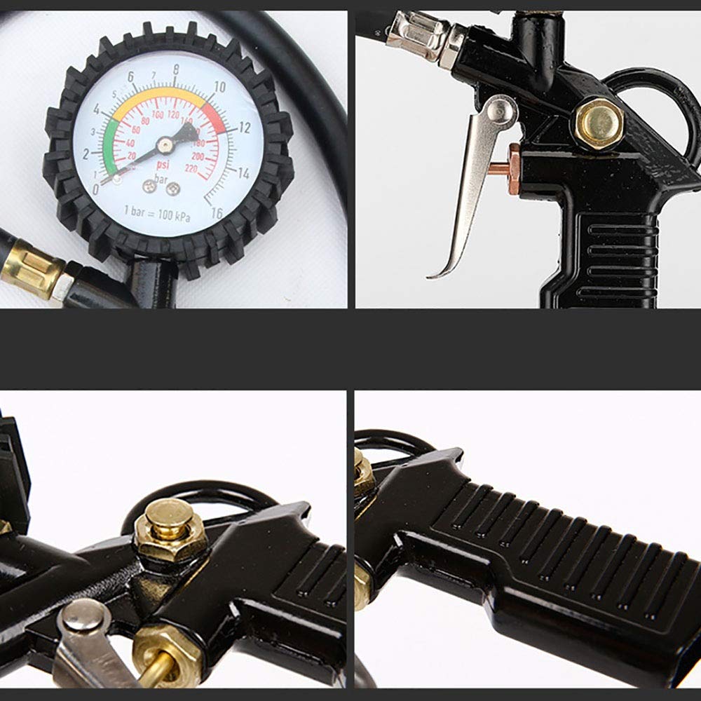 Manómetro para neumáticos, Detector de presión neumáticos, pistola aire carga, for mantenimiento(A3)