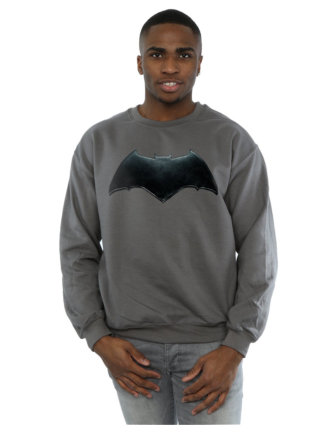 DC Comics Men's Justice League Movie Batman Emblem Sweatshirt