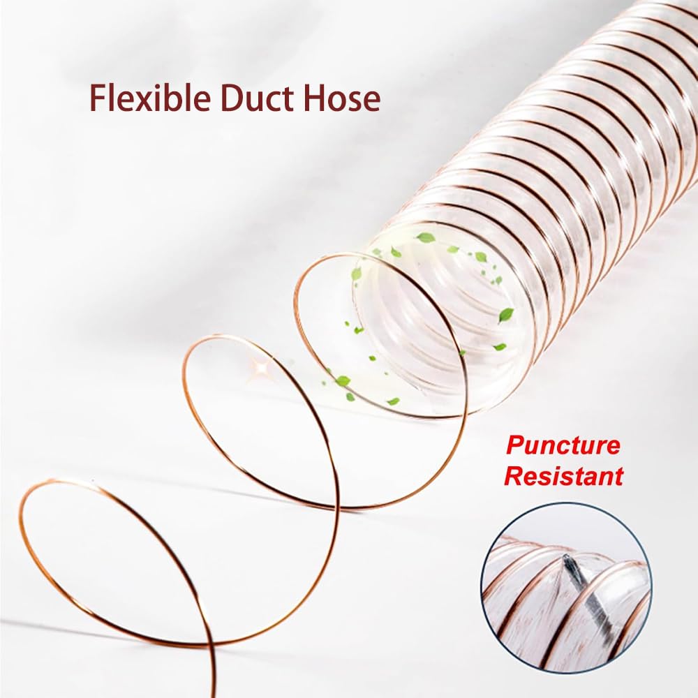 Manguera Flexible, Conducto De Aire Alambre De Acero En Espiral