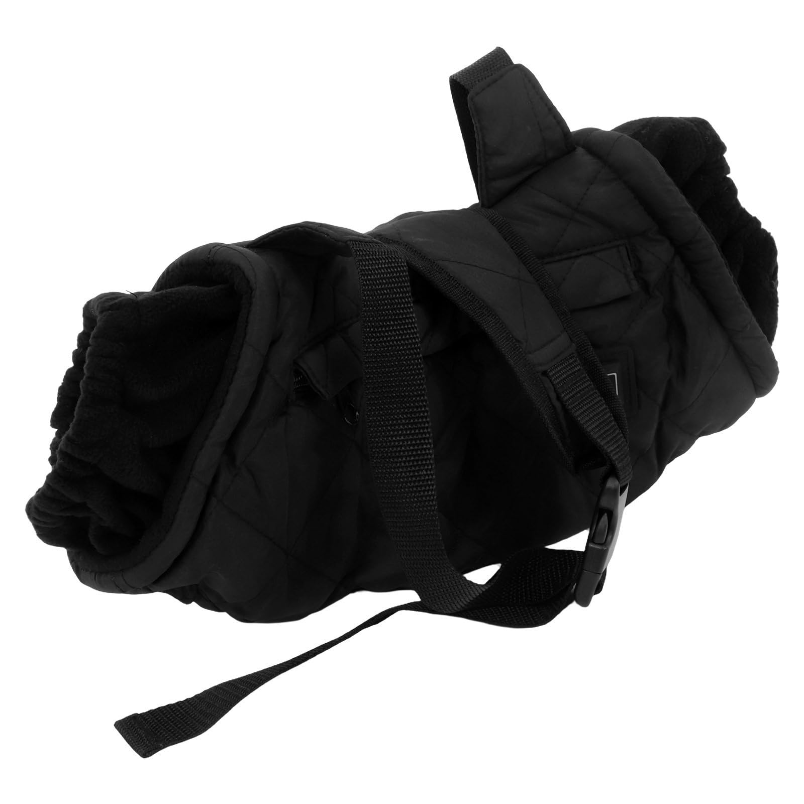 VICASKY Scaldamani Elettrico Portatile Riscaldamento USB in Cotone Trapuntato Nero, Borsa Calda per Freddo e Attività Outdoor