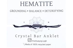 Weight Loss Healing Anklets with 15 Grains of Natural Hematite Stones