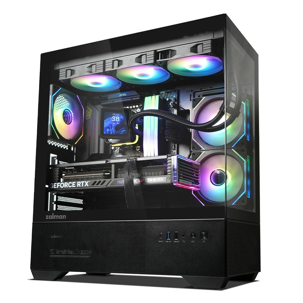 Amazon | ZALMAN CHRONIX V2 Black ミドルタワー型PCケース CS9469