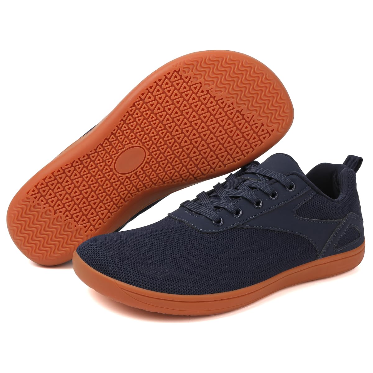 ZEPYFXIT Minimalistische blotevoetenschoenen voor dames, licht, ademend, flexibel, blote voeten, outdoorsportschoenen, loopschoenen, fitnessschoenen, wit 8814, 44 EU