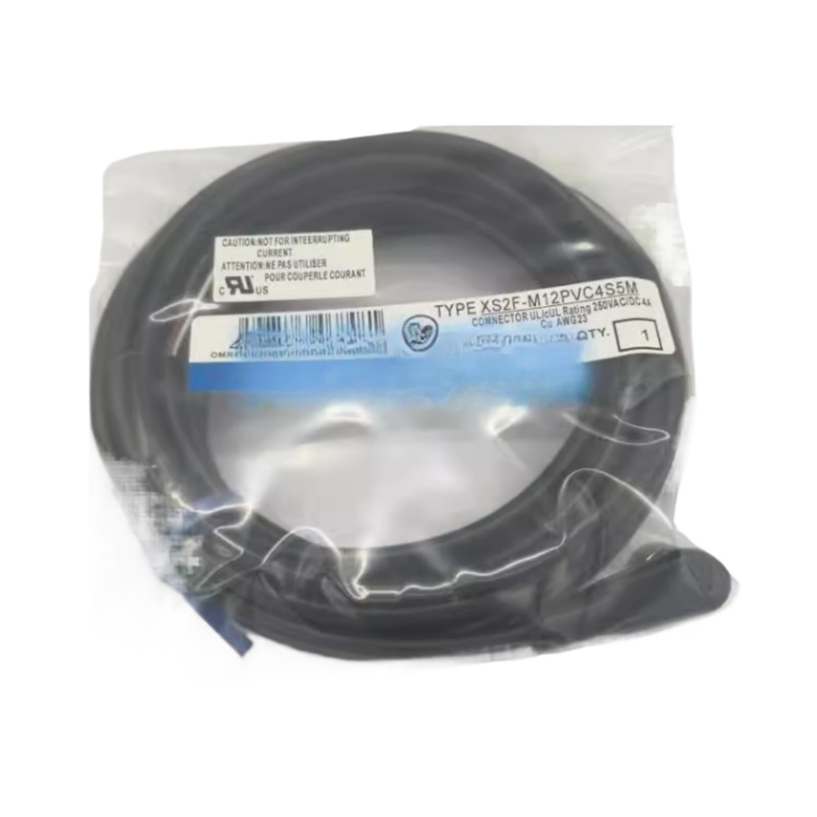 Câble XS2F-M12PVC4A5M de raccordement capteur industriel M12