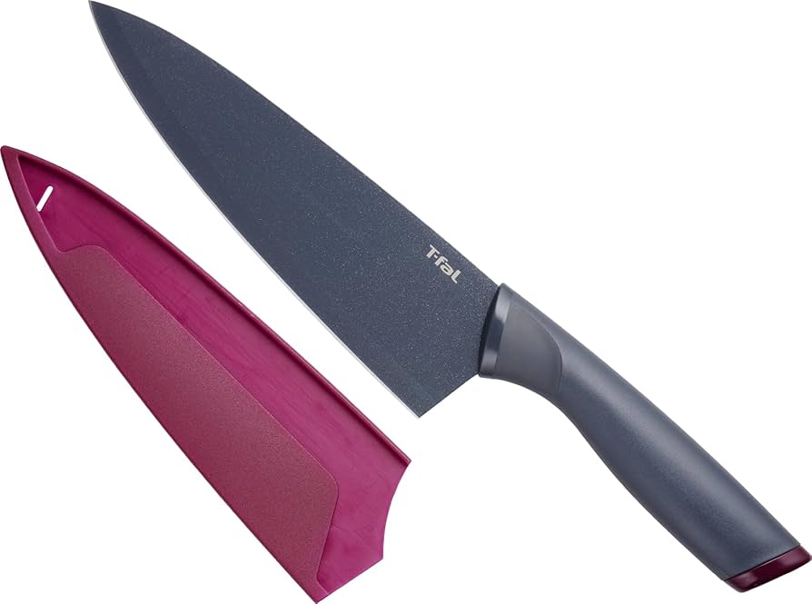 Amazon｜ティファール 牛刀包丁 シェフナイフ 20cm チタン強化