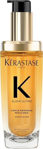 Kerastase Elixir Ultime Refillable Hair Oil - Hydrates & Smoothes Frizz, Adds...