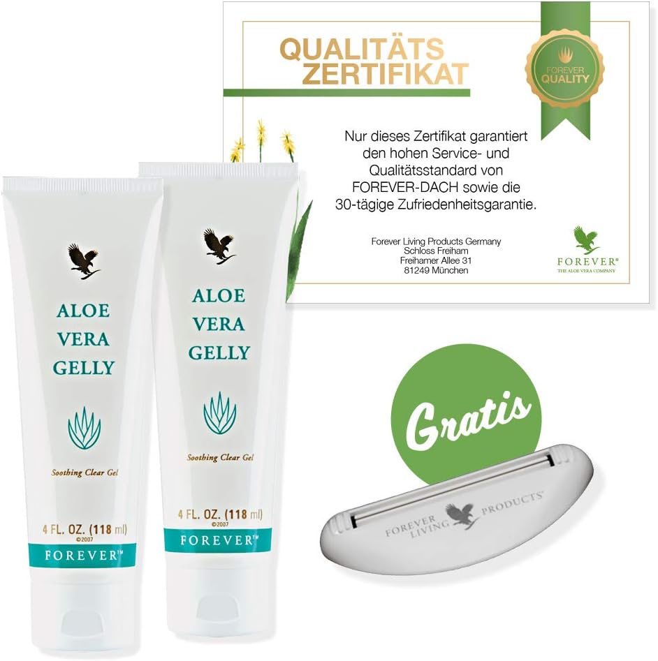 2 x Aloe Vera Gelly with Additional Squeezer in a Set with Certificate 3 611pNl1DWXL. AC SL1000