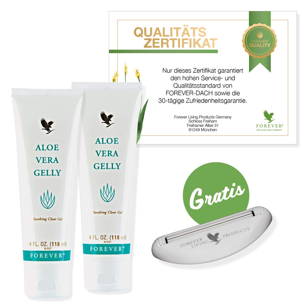 Aloe Vera Gelly 2 x 118 ml con Spremiagrumi Set