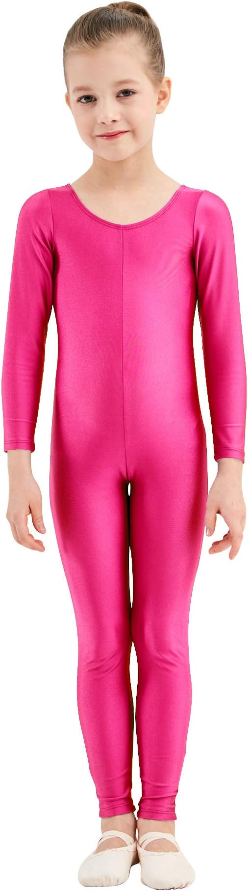Girls Unitards Gymnastics Long Sleeves Full Body Toddler Ballet Leotards for Kids Costumes