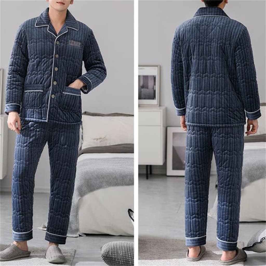 Winter Pajamas For Men's Autumn And In Thick Cotton Home Clothing For Men
