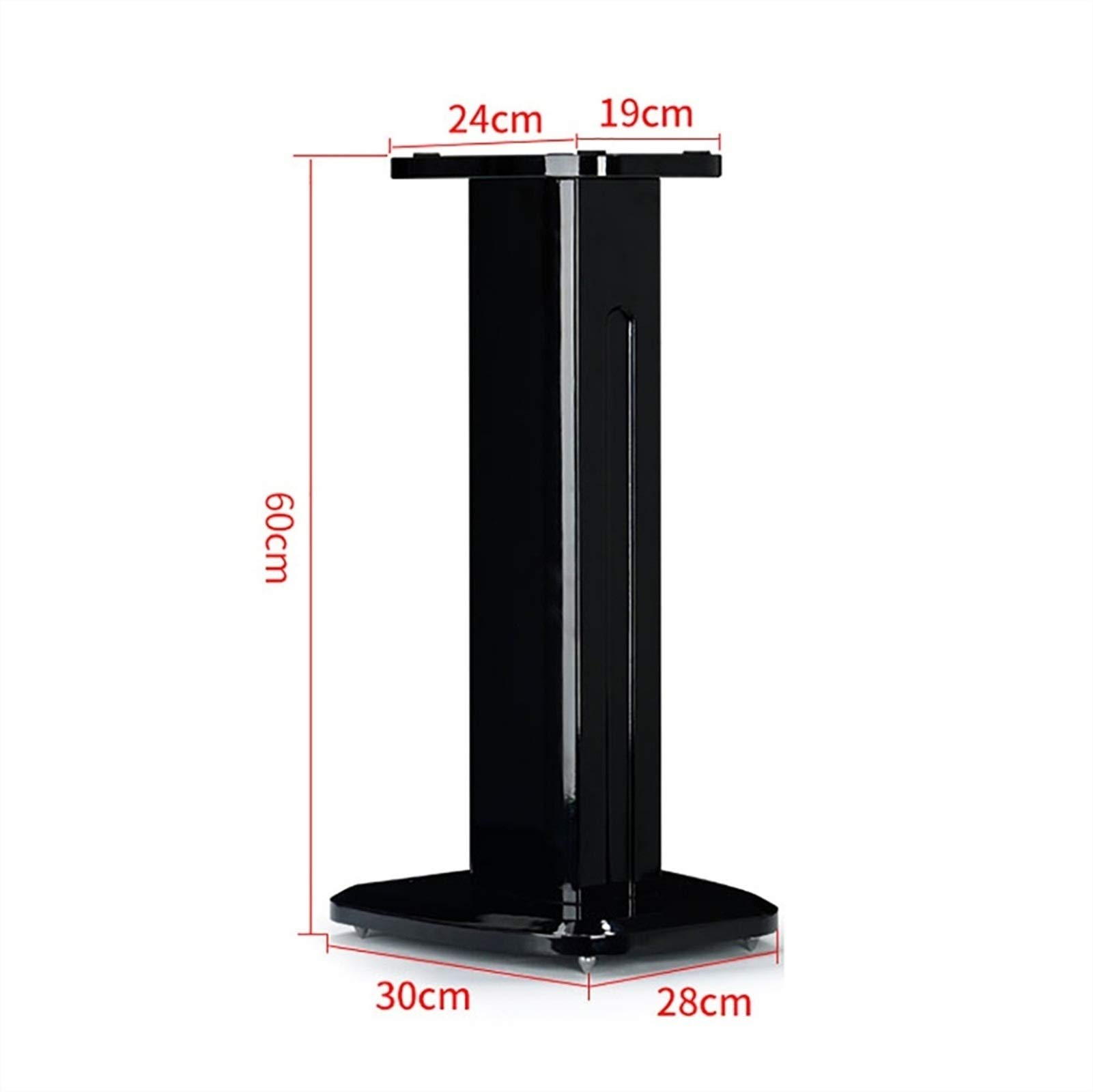 BTZHY Speaker Stands,A Pair of Universal Holds Satellite & Small Bookshelf Speakers, Piano Paint Construction Style, Easy to Assemble