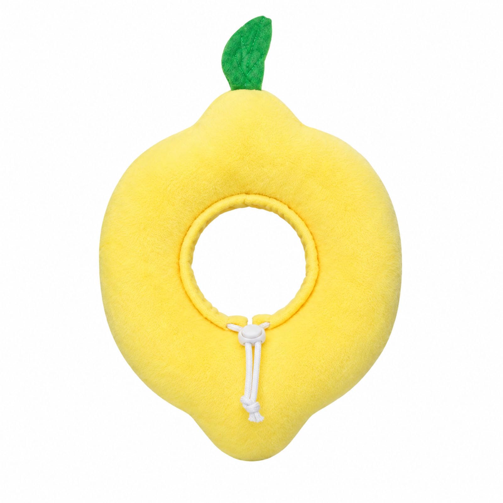 jiuzcare Cat Recovery Collar - Soft Cat Cone to Stop Licking after Surgery, Adjustable Elizabethan Collar for Cats & Small Dogs, Lightweight PP Cotton Donut Neck Cone Lemon