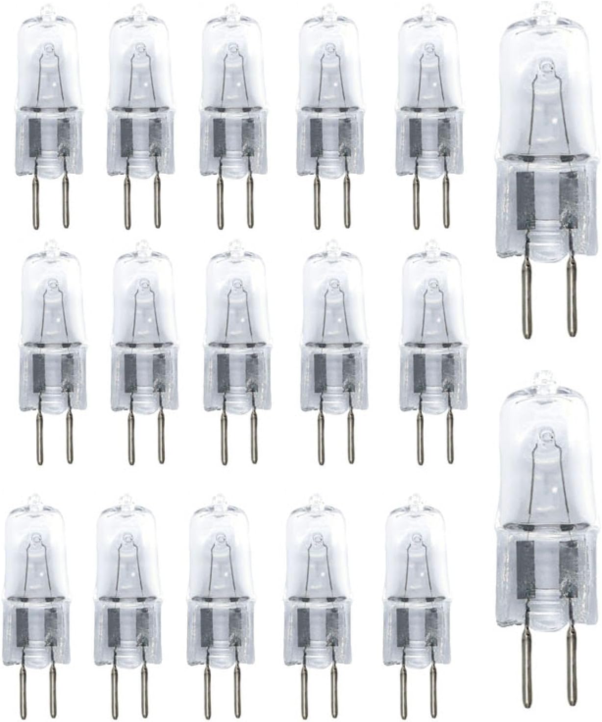 G5.3 Halogen Light Bulb 220V 75W Dimmable G5.3 Halogen Bulbs G5.3 Bi-Pin Bulb Warm White 20Pc 150W