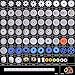 AUKUYEE 80Pcs Plastic Gear Kit Gearbox Motor Gear Set for DIY Car Robot QY16