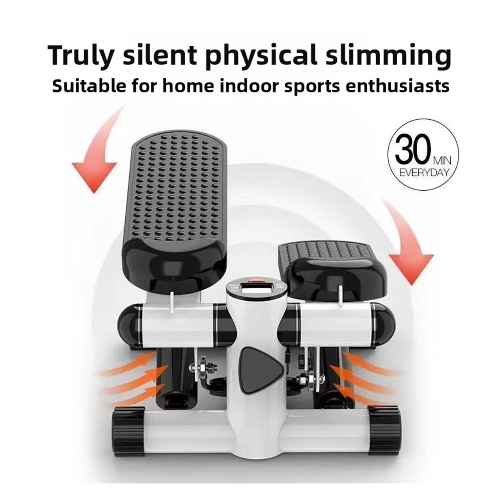 Mini Trainer Ellittico Compatto Con Resistenza Idraulica Silenziosa, Palestra Domestica, Stepper, Cardio, Esercizi A Basso Impatto For Bruciare I Grassi Funzionamento Silenzioso