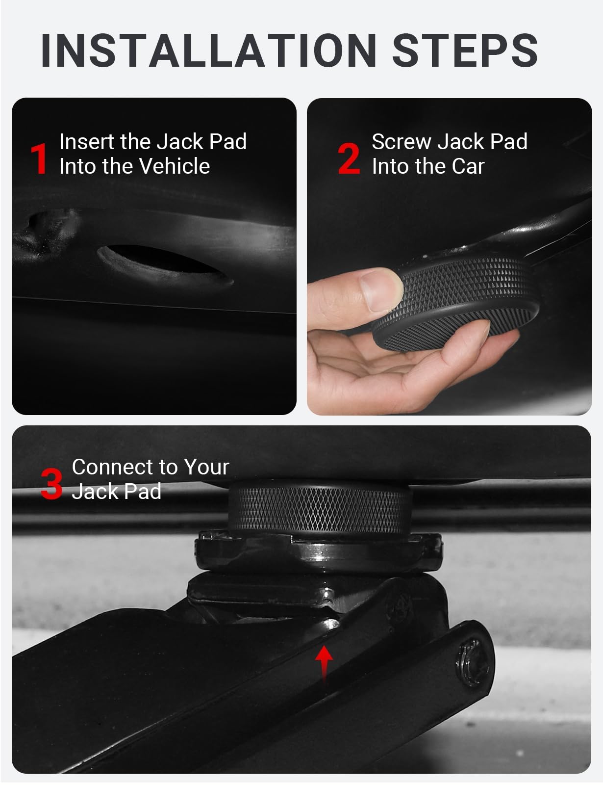 BASENOR 2013-2026 Podno?nik do Tesla Model Y Model 3 Model S Model X kr??ki podnosz?ce, adapter z futera?em do przechowywania, akcesoria Tesla Gen 3 (chroni bateri? i podwozie) (4 sztuki)