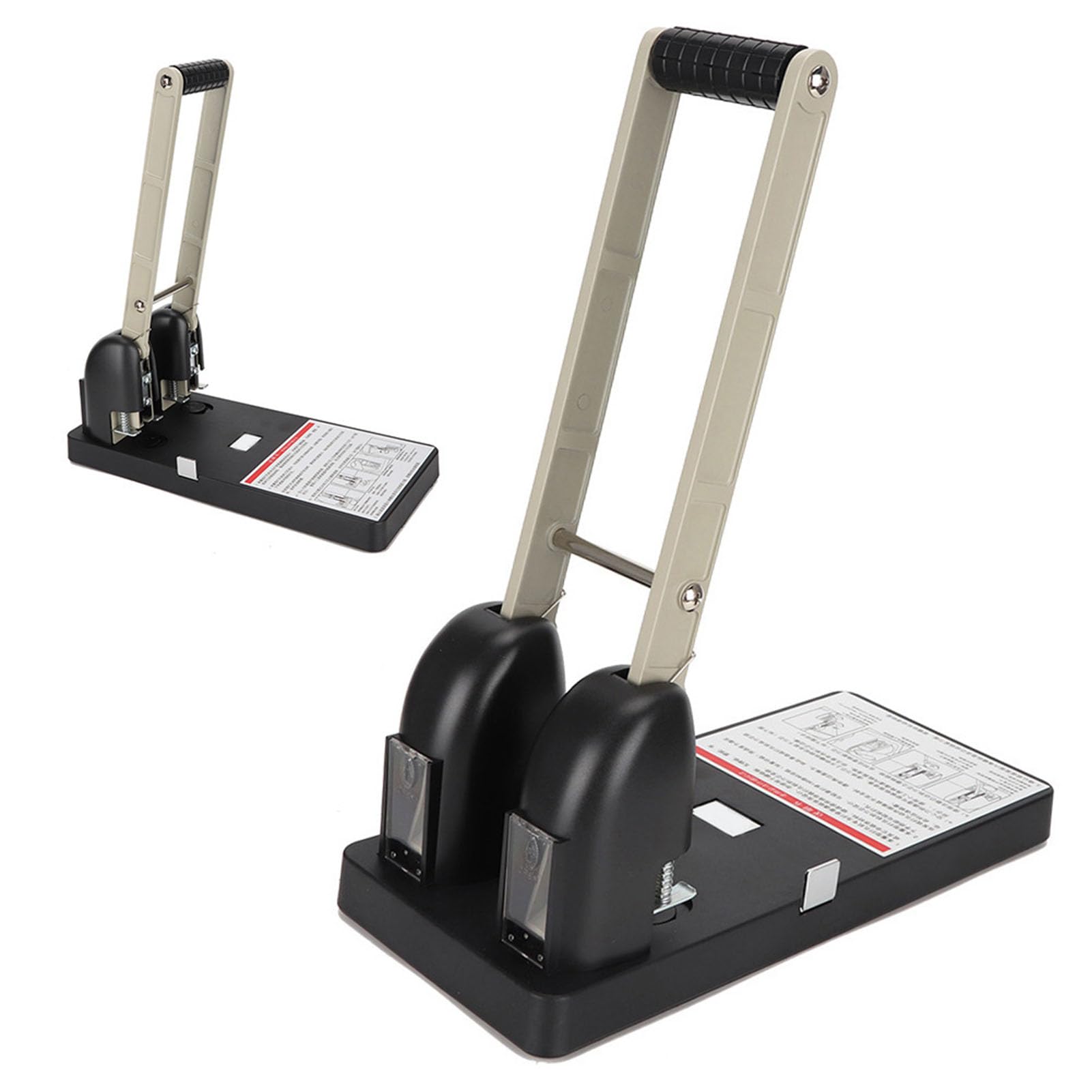 Perforatrice Manuale Salva-lavoro, 150 Fogli, Perforatrice a 2 Fori per Uso Ufficio/scuola, Acciaio/ABS