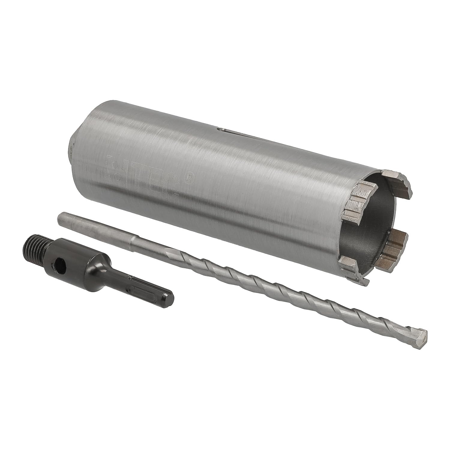 Couronne de forage diamantée fixation SDS-plus et foret de centrage Longueur utile 180 mm Ø 62 mm Couronne de forage pour béton Foret carottier